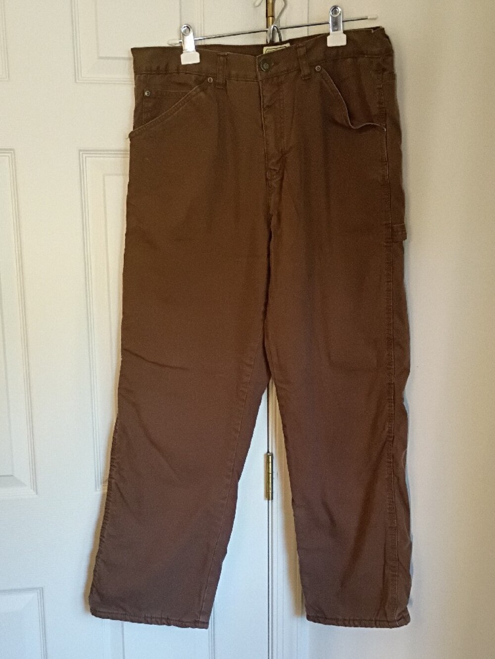 Fleece Lined Carpenter/Utility Pants 36x30 C.E. Schmidt Workwear Men's Brown